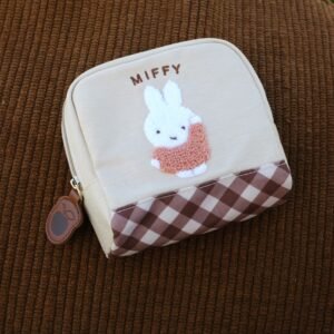 marimo craft x miffy 刺繡 條紋 收納包 化妝包