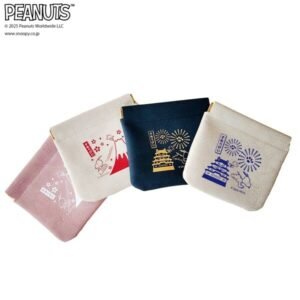 peanutsxsnoopy 城堡系列 皮革風彈簧 迷你收納包