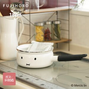 富士珐瑯 x miffy 表情系列 18cm 單柄 珐瑯鍋 燉鍋 一手包辦好料理