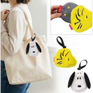 peanutsＸsnoopy 史努比 伍德斯托克 隨身眼罩附收納包