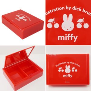 marimo craft x miffy 米飛兔 日本製 復古櫻桃 附鏡 小物 飾品 收納盒