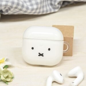 gourmandise x miffy 米飛兔 airpods 4 兔耳造型 矽膠保護殼 耳機殼 (複製)