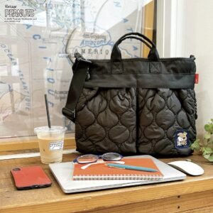 roototexsnoopy peanuts 經典剪影菱格紋 2way 肩背包 手提包 (複製)