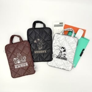 peanutsxsnoopy 史努比 刺繡菱格手提包 (複製)
