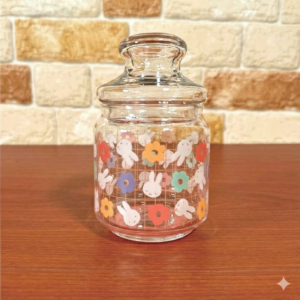 marimo craft x miffy 米飛兔 日本製 玻璃 多用途 收納罐 彩色花朵版