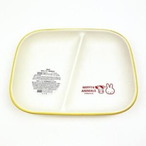 marimo craft x miffy 米飛兔 日本製 仿木紋 方形 分隔 餐盤 s